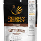 Perky Jerky Tasty Teriyaki Turkey Jerky, 2.2Oz Bag - Low Sodium - 10G Protein Per Serving - Low Fat - 100% U.S. Sourced - Tender