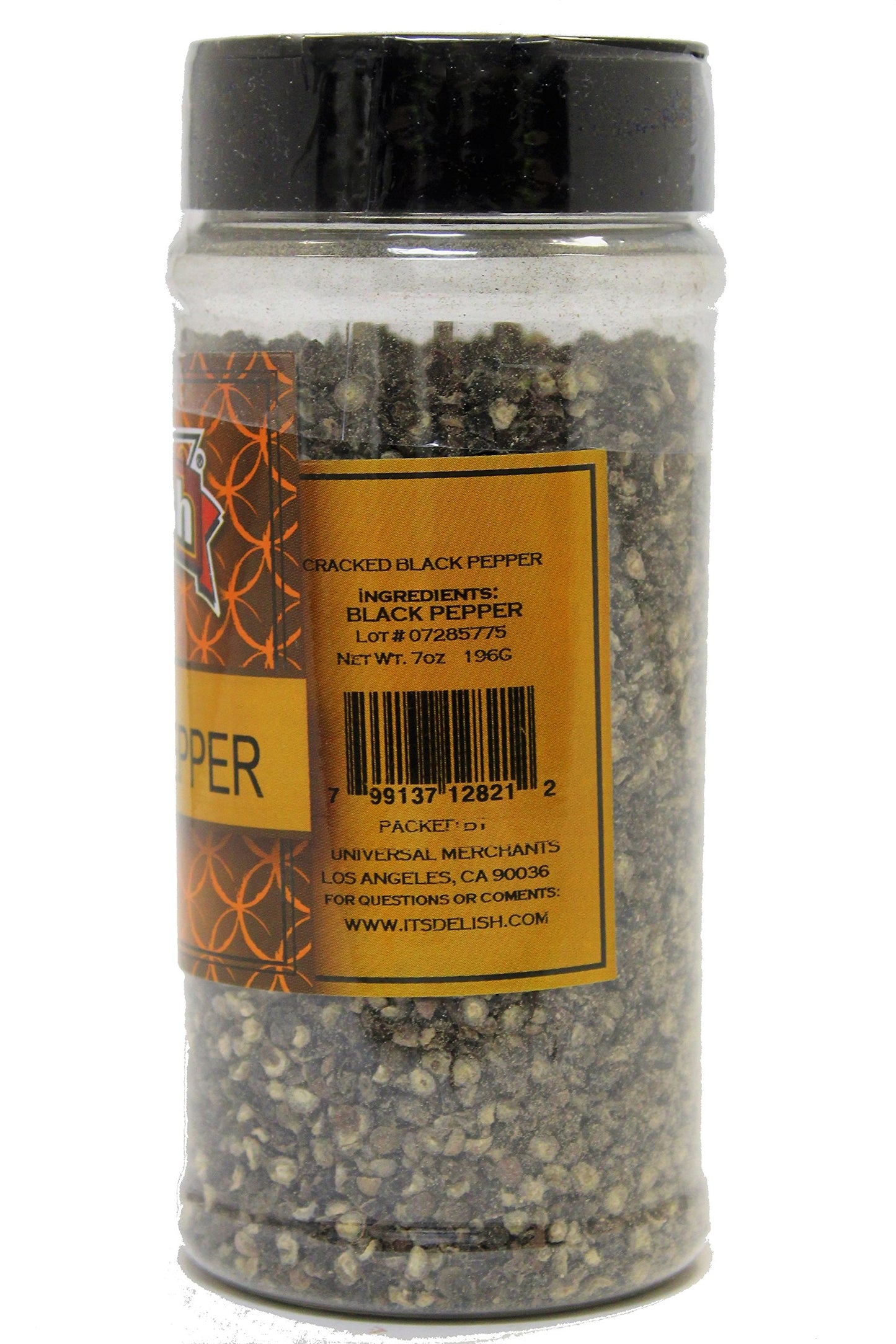 Black Pepper By Its Delish (Cracked, 7 Oz Medium Jar)