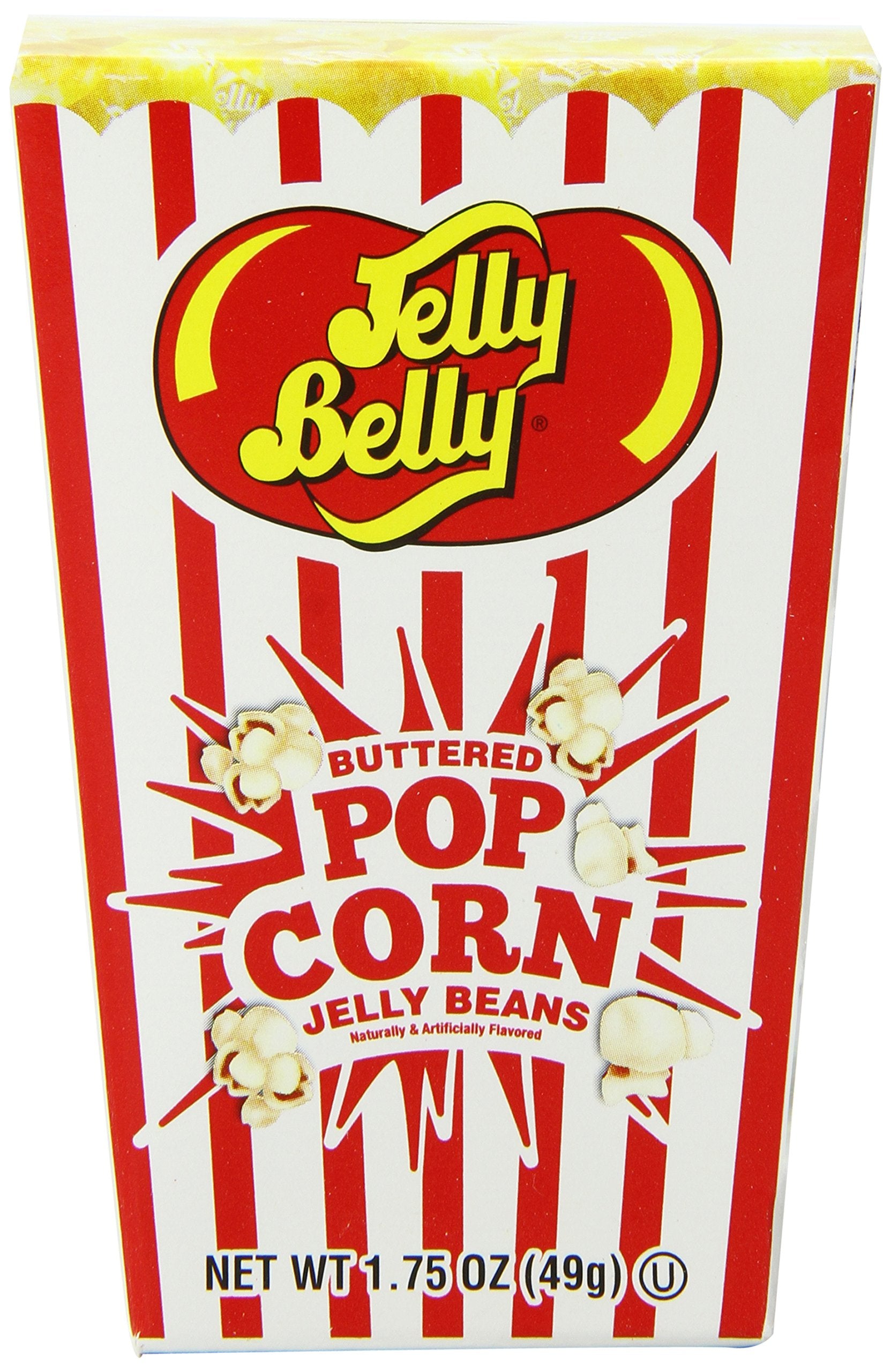 Jelly Belly Buttered Popcorn Jelly Beans Box, 1.75 Oz (Pack Of 24)