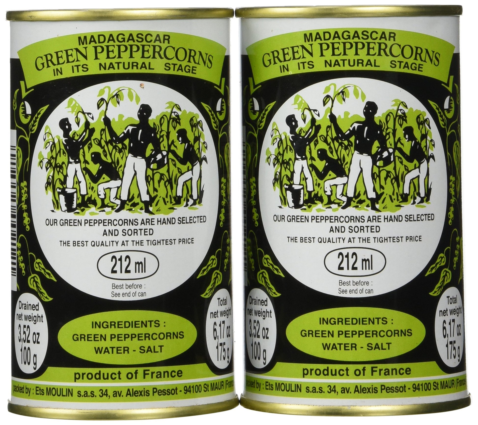 Madagascar Green Peppercorns In Brine - Pack 2