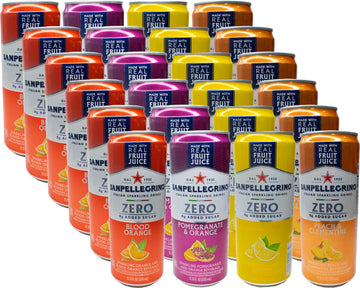 Niro Assortment | San Pelligrino Italian Sparkling Drinks | Zero Sugar | 24 Pack Variety Of 4 Assorted Flavors | Niro Neoprene S