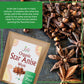 Jiva Organics Whole Star Anise 7 Oz Jumbo Bag - Non-Gmo, Non Irradiated, Pure Spice From India, Staranise