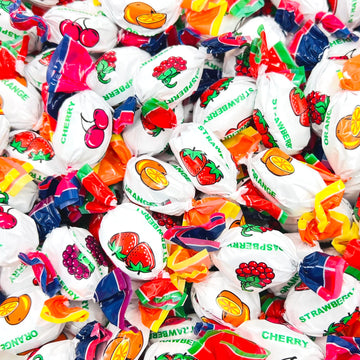 Assorted Fruit Hard Candy | 1 Pound Bag | Individually Wrapped - Approx. 80 Count