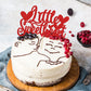 Gyufise 1Pc Little Sweetheart Cake Topper Glitter Happy Valentine'S Day Cake Topper Decoration For Valentine Theme Birthday Brid