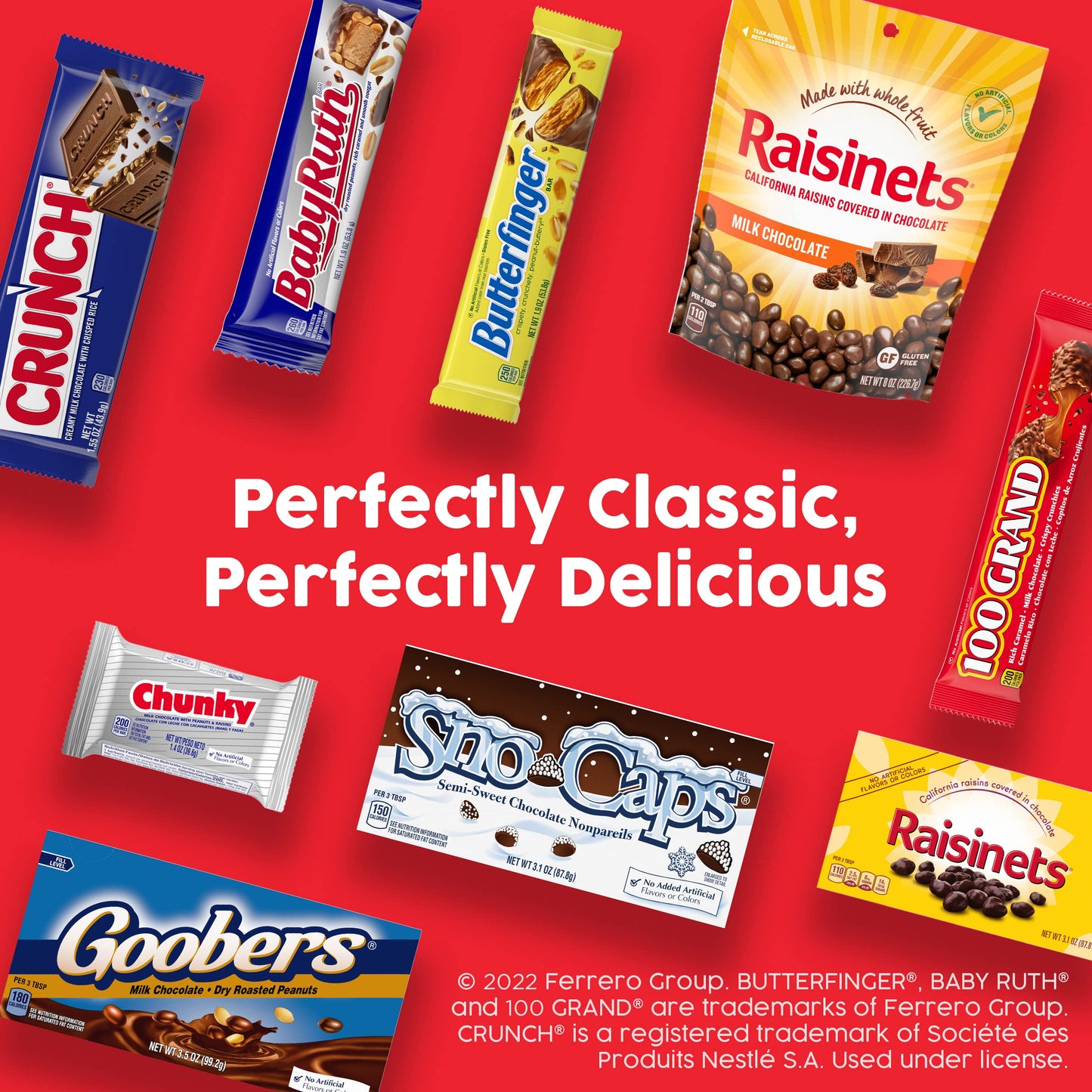 Butterfinger, CRUNCH, Baby Ruth and 100 Grand, 135 Count, Assorted Mini Size Individually Wrapped Candy Bars, Halloween Candy, 5