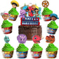Treasures Gifted Dino Ranch Birthday Decorations - Cake Topper Set with Cupcake Toppers & Wrappers - Dino Ranch Themed