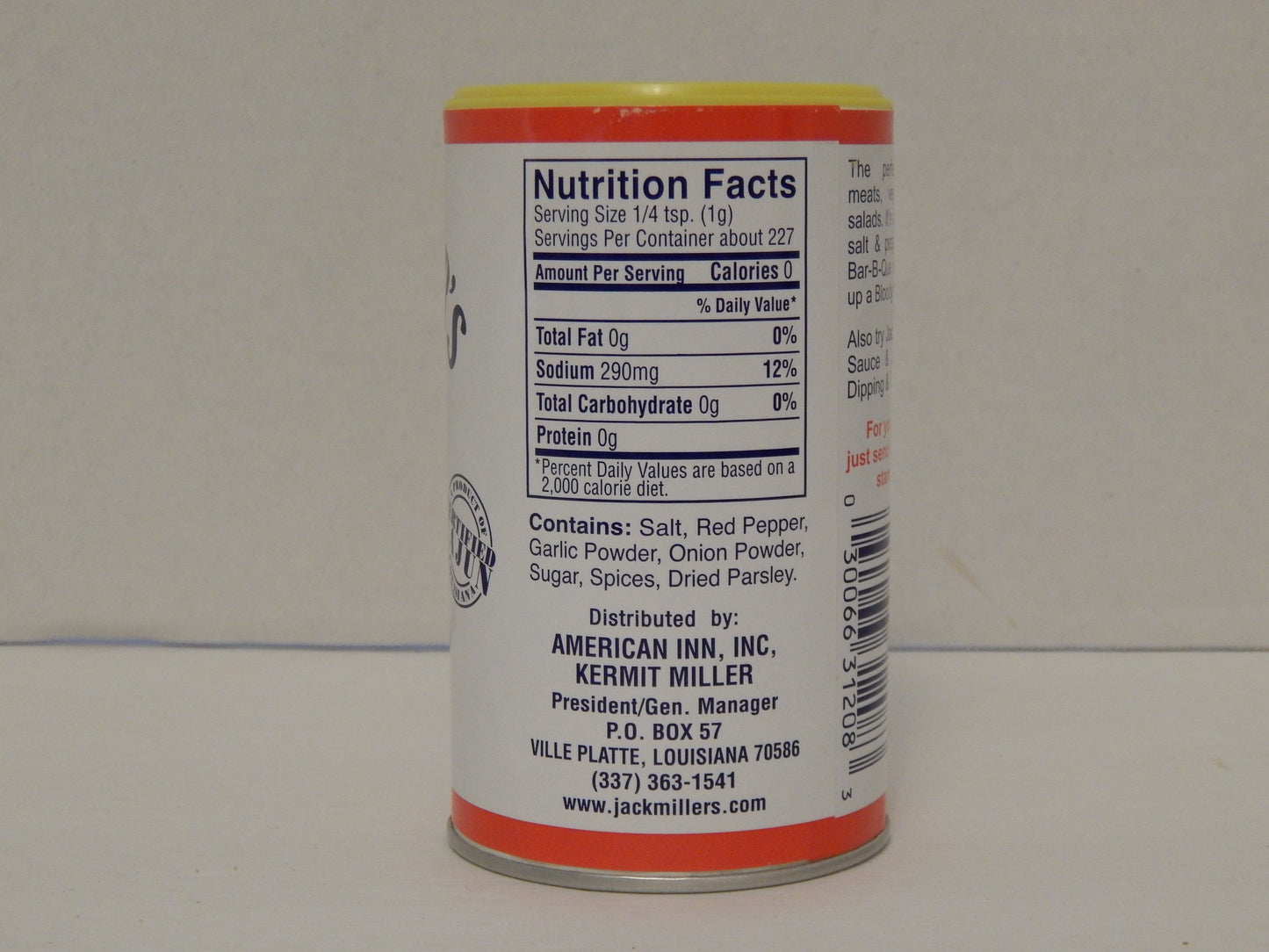 FOXCUP Cajun All-Purpose Seasoning 8oz - Jack Millers Has That Taste