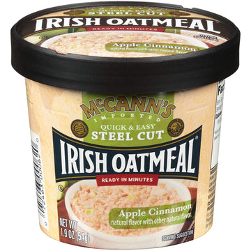 Mccanns Instant Oatmeal Cup Apple Cinnamon 1.9 Ounce (Pack Of 12)