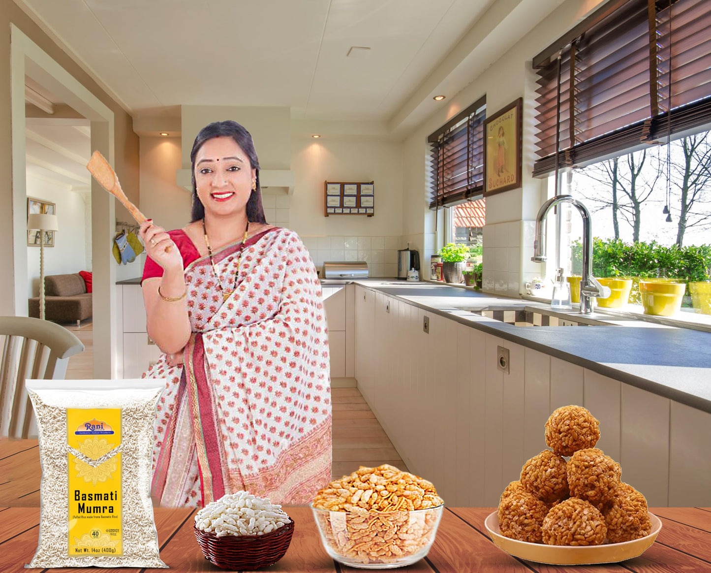 Rani Basmati Mumra (Puffed Rice) 14Oz (400G) ~ All Natural | No Color | Gluten Friendly | Vegan | Non-Gmo | No Salt Or Fillers |