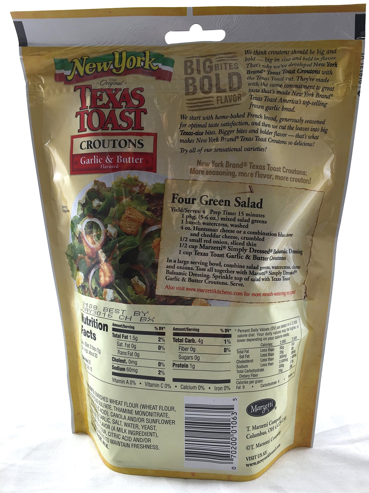 Texas Toast Croutons: Cheese & Garlic, Garlic & Butter