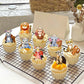 40Pcs Edible Floral Jungle Safari Animal Cupcake Toppers Wafer Paper Safari Animal Theme Cake Toppers Decoration For Animal Drin