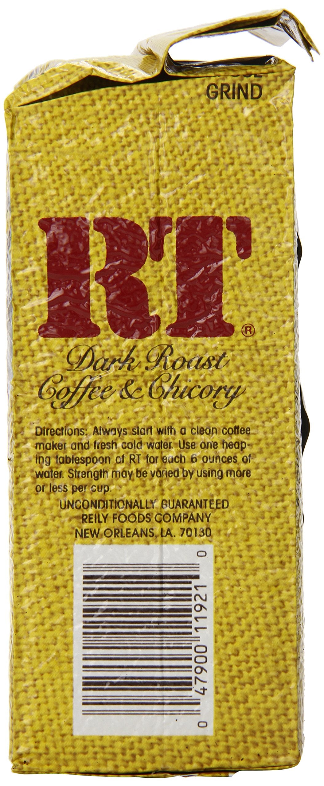 Rt Dark Roast Ground Coffee & Chicory 13 Oz. Brick (Pack Of 4)