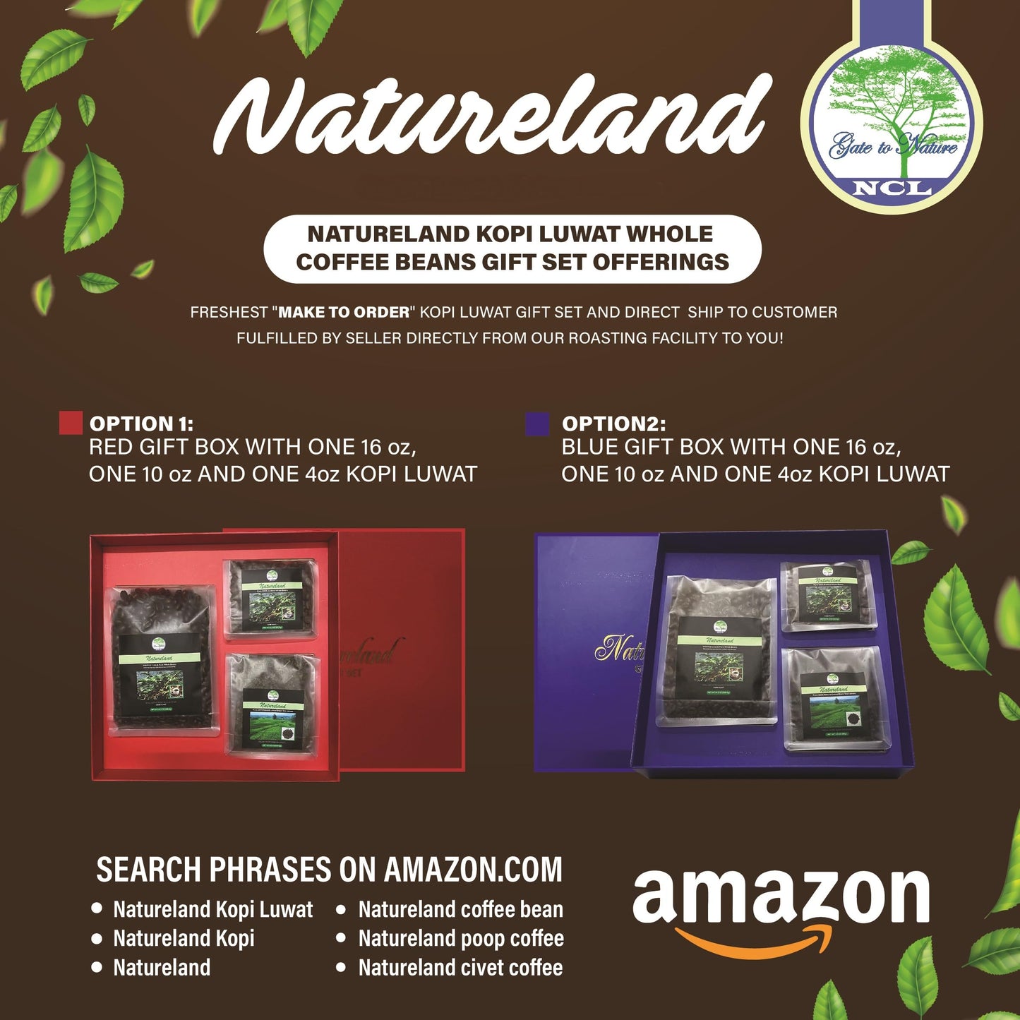 Natureland Wild Civet Arabica Coffee Whole Beans, Freshly Made Luxury Kopi Luwak Coffee Bean, Dark Roast Kopi Luwak Coffee Gifts, Produce In Best Regions Of Vietnam, 4Oz /113 Grams, Civet Coffee, Luxury Cat Poop Coffee.