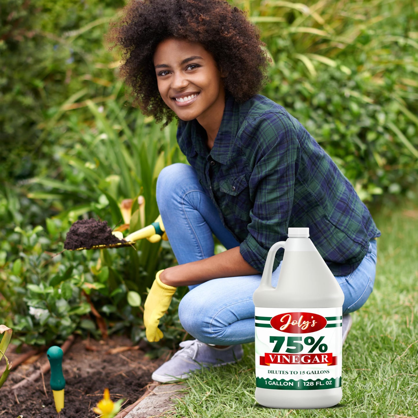 Joly'S 75% Vinegar Extra Strong- 1 Gallon - Concentrated Acetic Acid - All Natural Multipurpose-Vinegar For Cleaning And Home Us