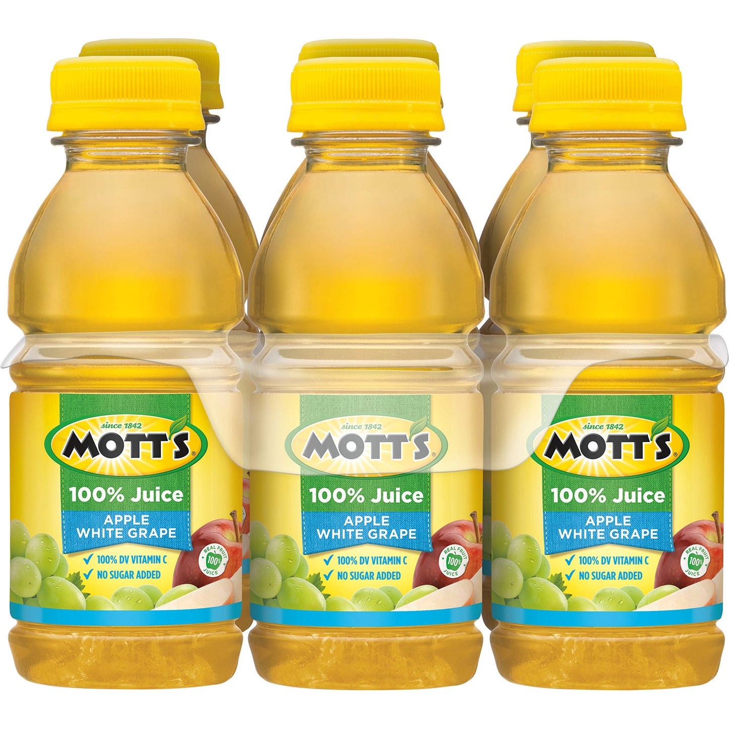 Motts 100% Apple White G Juice  8 fl oz bottles  6 pack