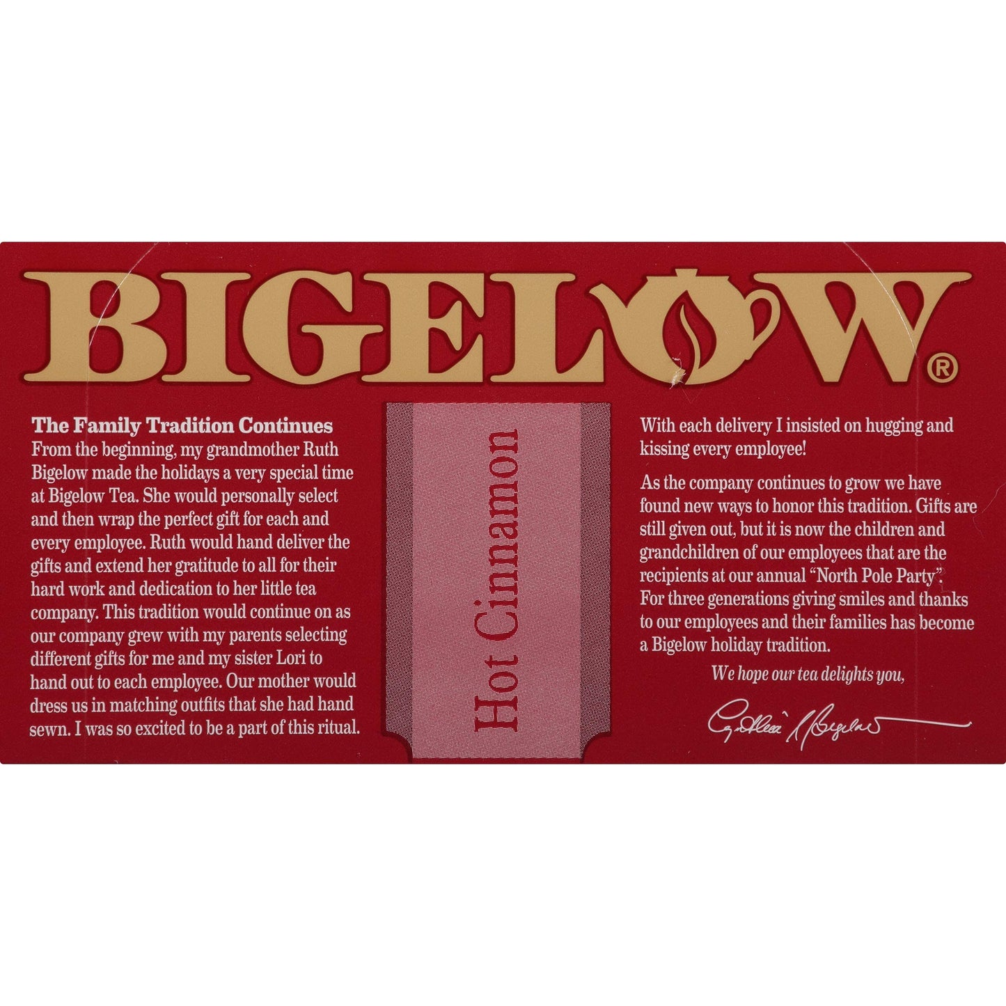 Bigelow Hot Cinnamon Black Tea Bags, 18 Count Box (Pack Of 6) Caffeinated Black Tea, 108 Tea Bags Total