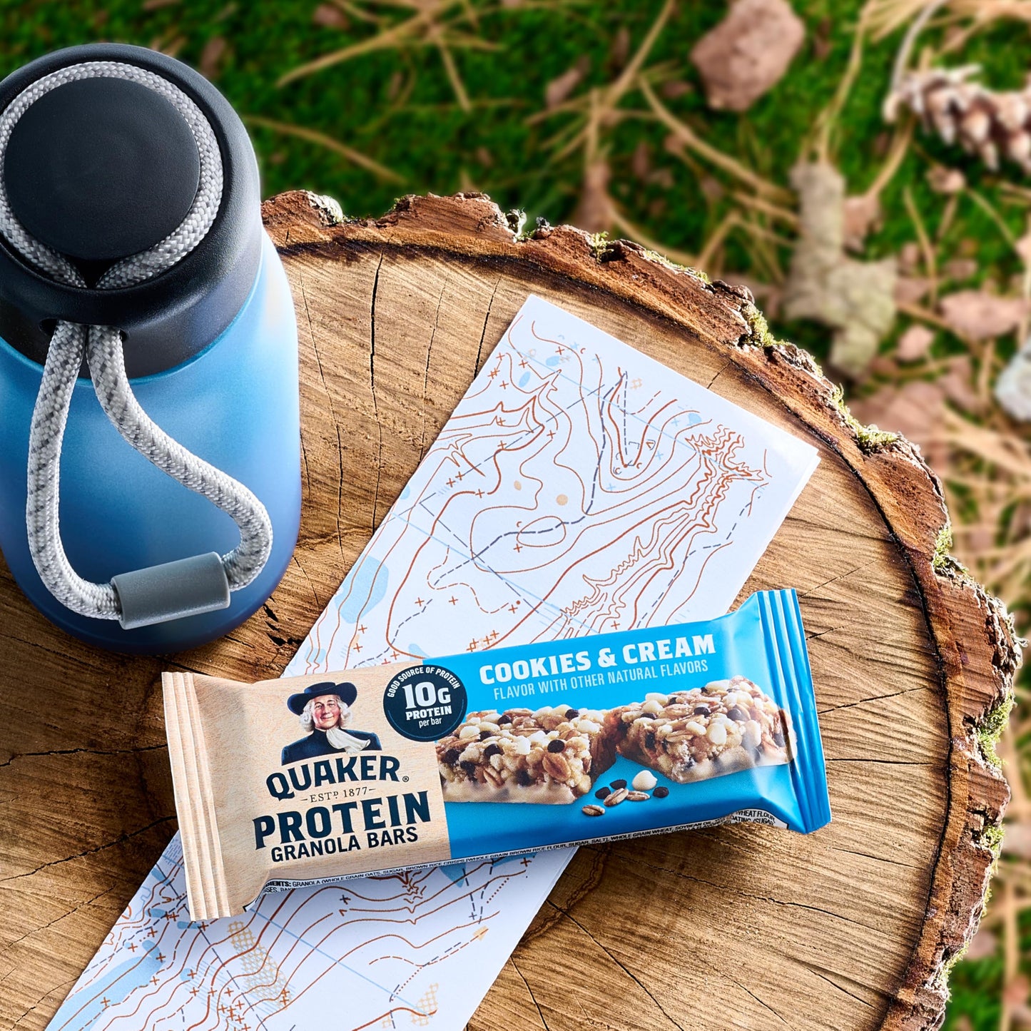 Quaker Protein Granola Bars  2 Flavor Variety Pack  10g Protein  1.41 oz Bars  20ct