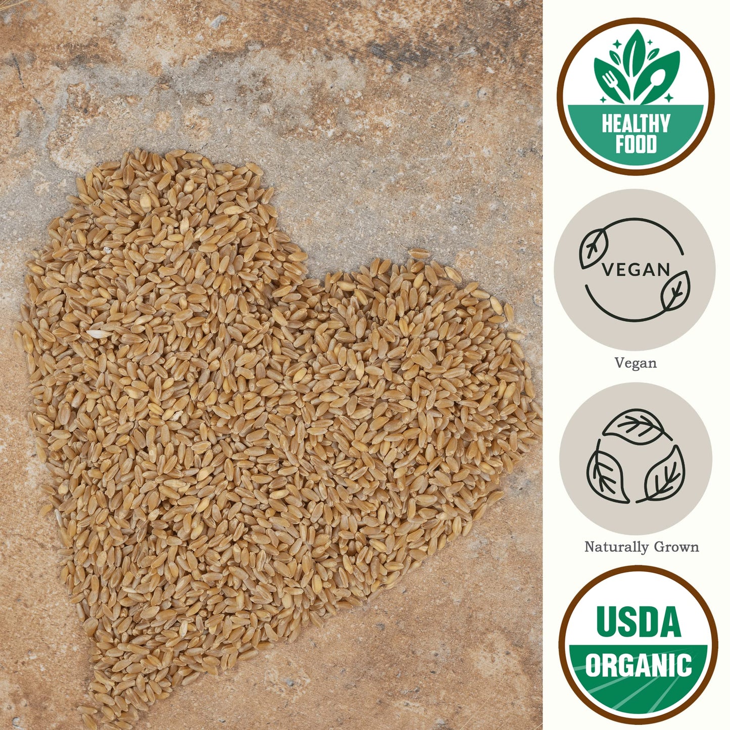 Be Still Farms Einkorn Farro Grain Organic (4.8 lb) - Einkorn Wheat Berries Bulk Whole Ancient Grains - Ideal for Soup, Flour, B