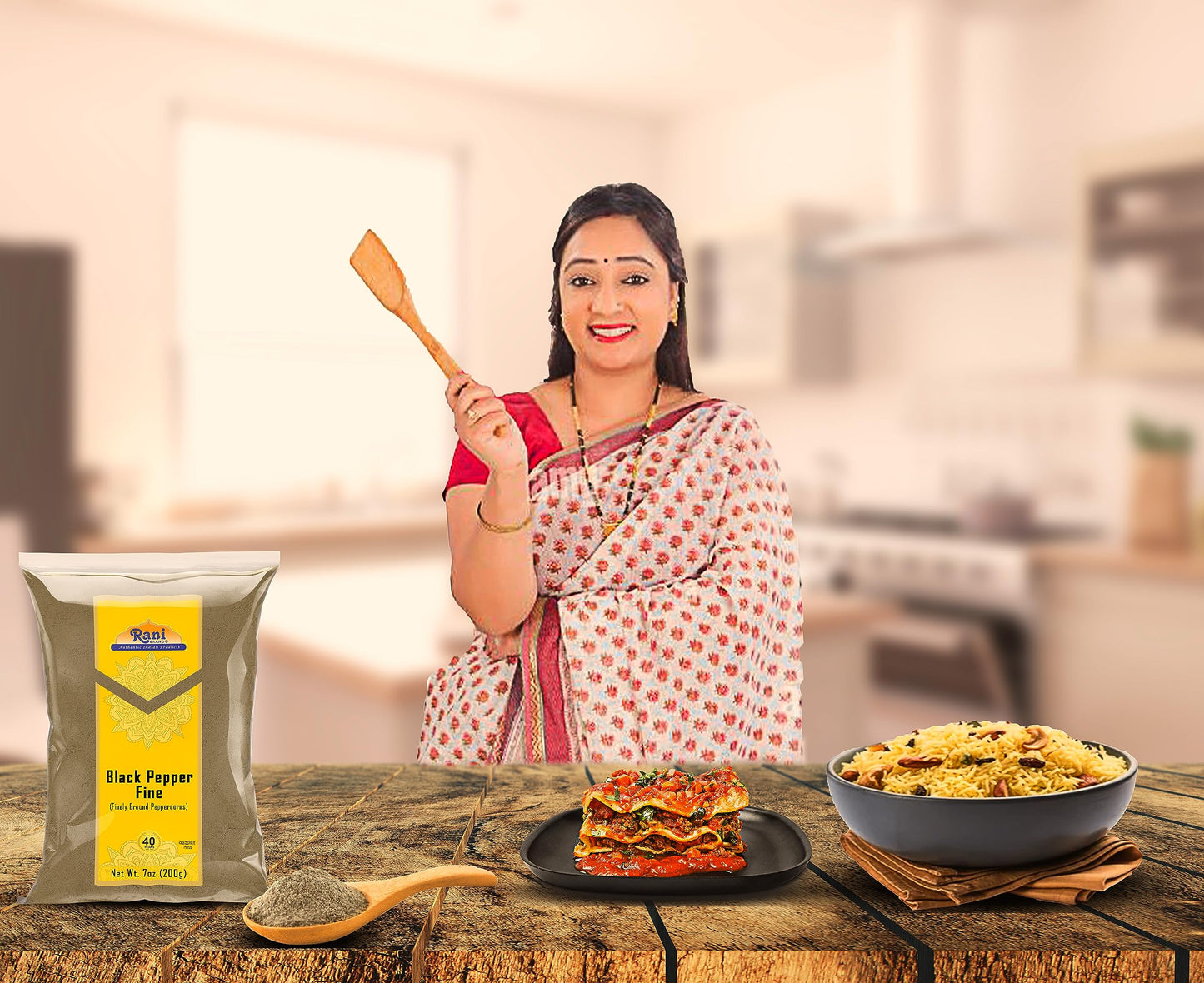 Rani Black Pepper Fine Powder 80 Mesh, All Natural, Vegan, Gluten Friendly, 7oz (200g) - Non-GMO, Kosher, Product of Vietnam