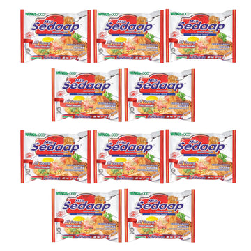 Wingsfood Sedaap Instant Noodles, Mie Goreng Flavor, Halal Certified, Pack of 10, 3 OZ