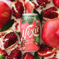 Nixie Sparkling Water, Pomegranate Green Tea, Lightly Caffeinated (15mg) | 12 fl oz cans, 24 pack | Organic, Vegan, Non-GMO, Glu