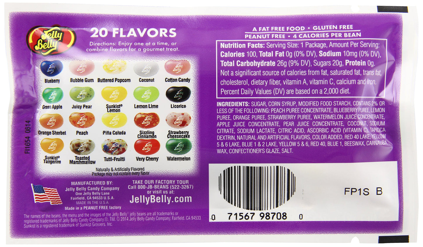 Jelly Belly ''Thank You'' Jelly Beans, Assorted Flavors, 1-Oz, 30 Pack