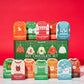Thoughtfully  Holiday Hot Chocolate Mix Gift Set  Ugly Sweater Cocoa Sampler with 12 Flavored Packets Including Peppermint  Gingerbread  Rocky Road & More  Christmas Gift Box  Set of 12