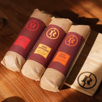 Renegade Foods Artisan Vegan Salami 3 Pack - Smoky Soppressata, Sweet Toscana, Spicy Chorizo - High Protein, 7.5 oz