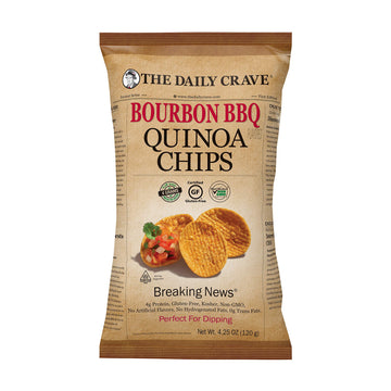 The Daily Crave Bourbon Bbq Quinoa Chips, Gluten Free, 4.25 Ounces (Pack Of 8)
