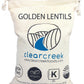 Montana Whole Golden Lentils | 4 lb Linen Drawstring Bag | Non-GMO | Kosher | Vegan | Non-Irradiated (Will Sprout) | Yellow Lent
