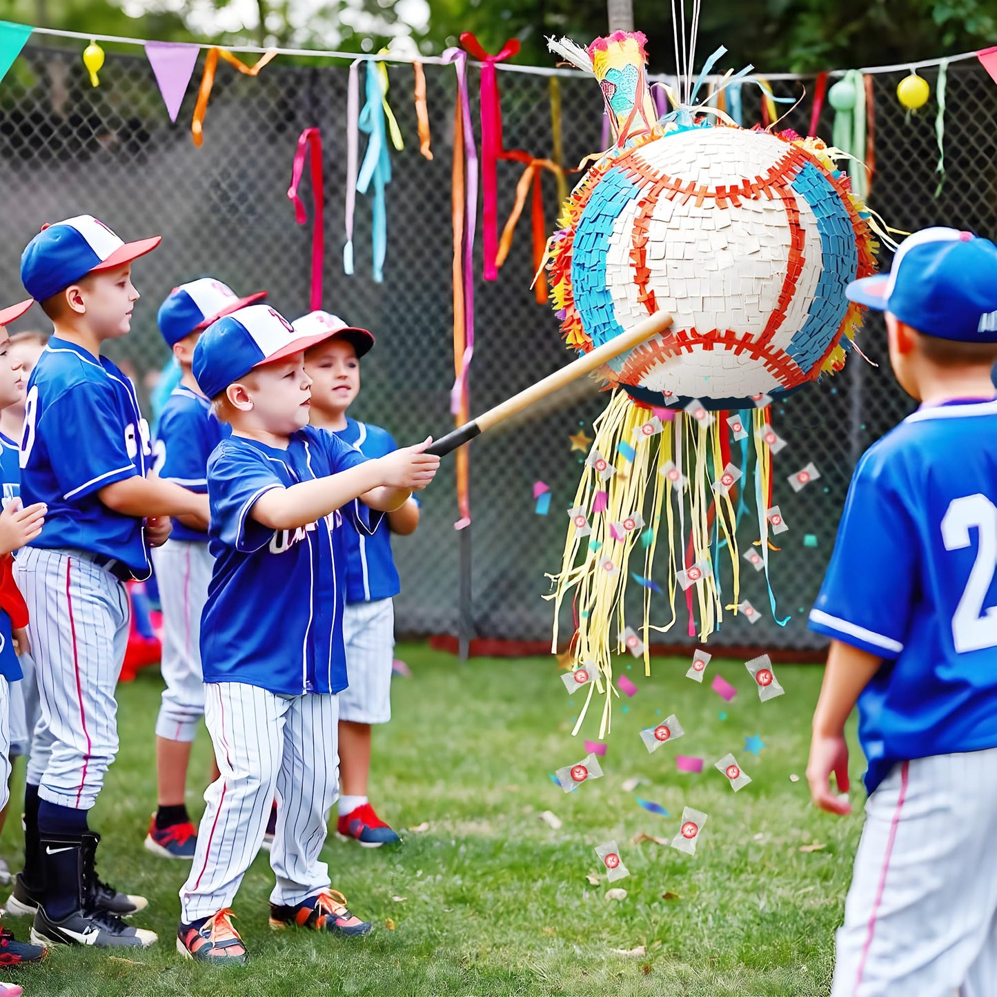 Baseball Candy - 8 Oz Resealable Bag Of Individually Wrapped Small Hard Candies (Approx. 58 Pcs) - Great For Baseball Party Favo
