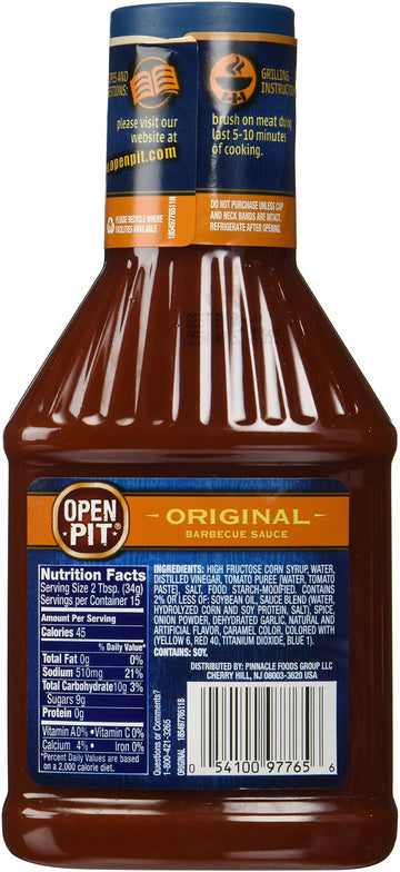 Open Pit Original Bbq Sauce, 18 Oz (Pack Of 3)