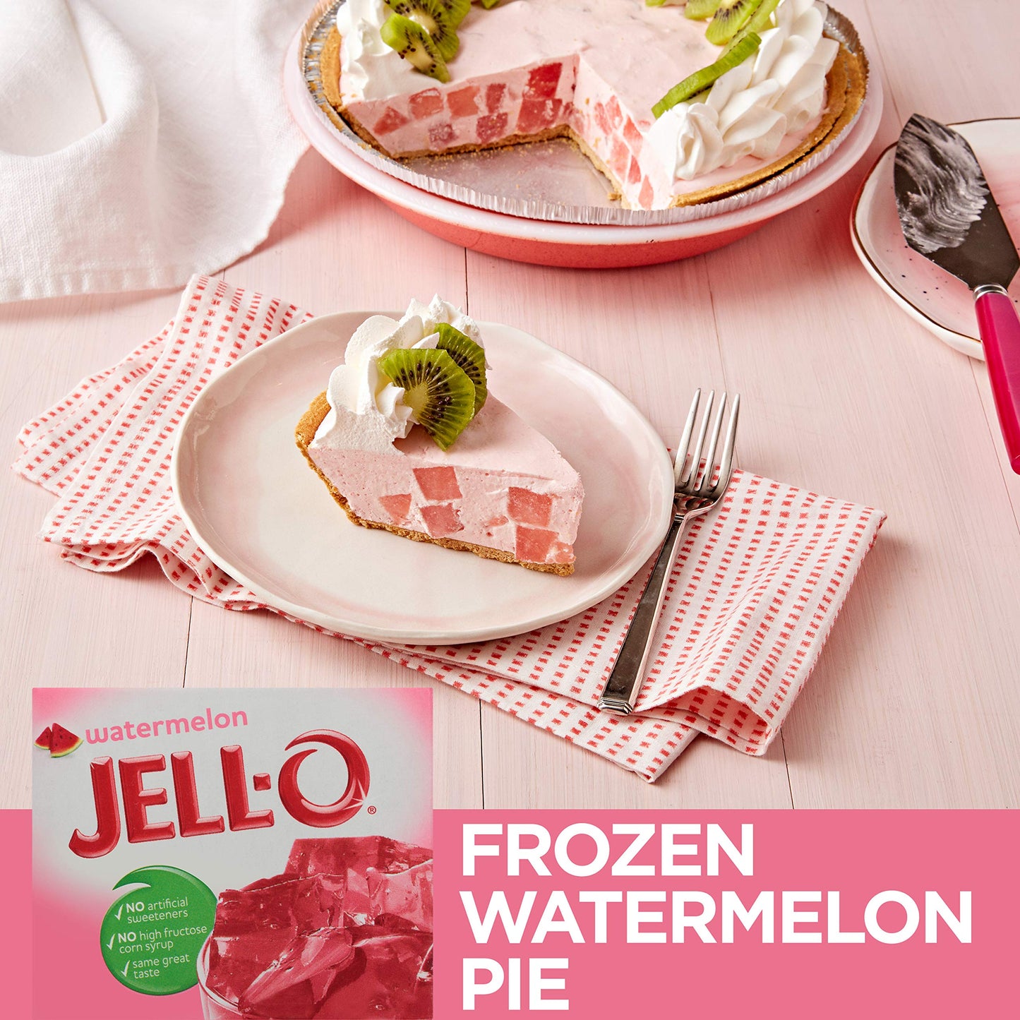 Jell-O Watermelon Gelatin Dessert Mix, 3 oz Boxes, Pack of 24
