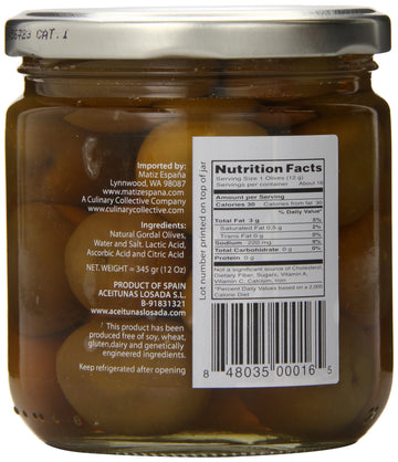 Dequmana Gordal Olives, 7 Ounce