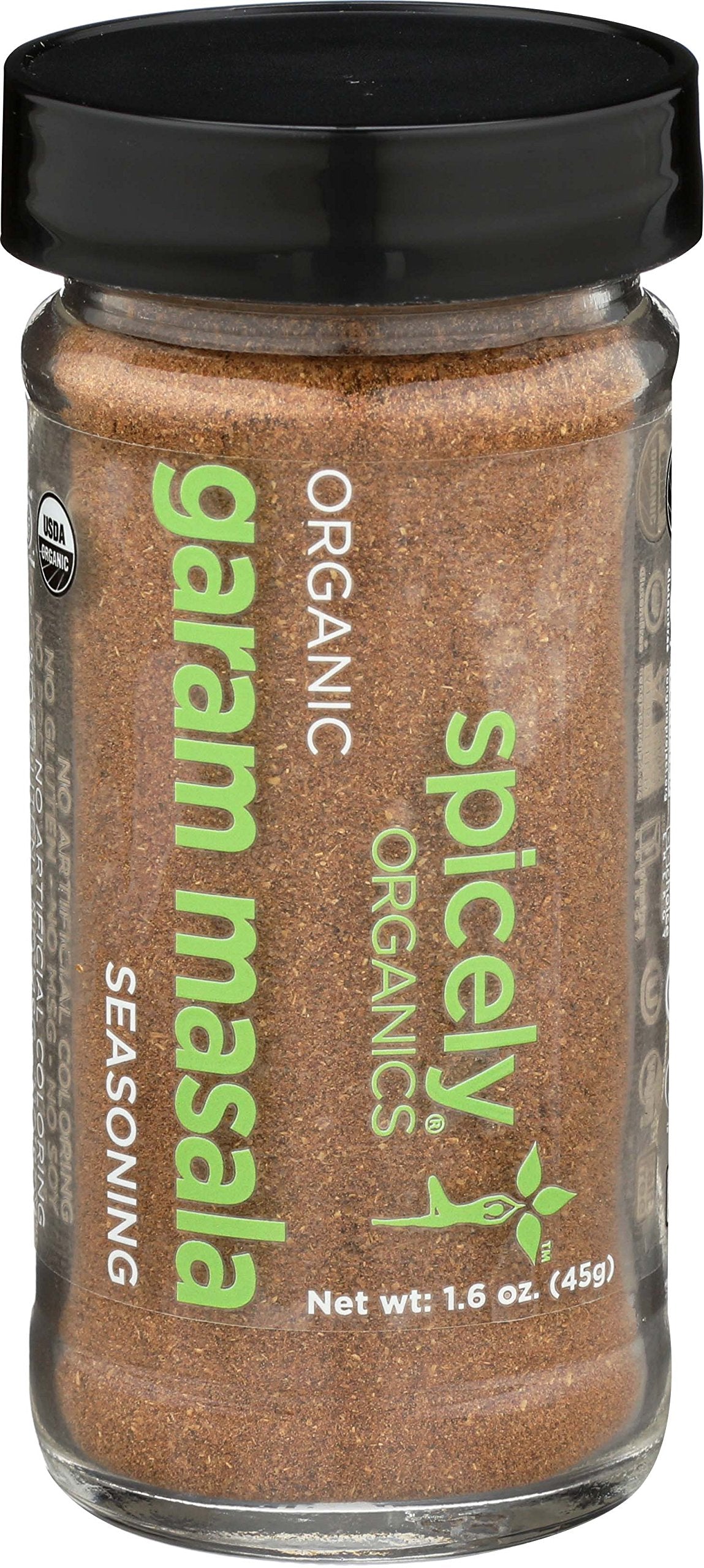 Spicely Organics Seasoning Garam Masala 1.60 Ounce Jar Certified Gluten Free