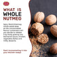 Spicy World Whole Nutmeg 12 Ounce Bag - 60+ Pieces! - Pure  Non-GMO  All Natural  Vegan