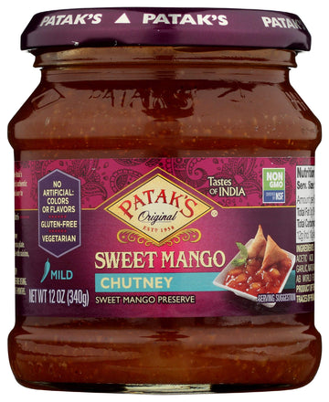 Patak's Sweet Mango Chutney, 12 Fl Oz