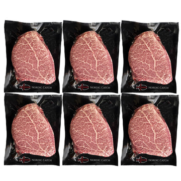 Nordic Catch Grade A5 Japanese Wagyu Steak Without Bone, Always Fresh Thick Cut, Skin-Packed 100% Authentic A5 Wagyu Steak From Kagoshima Reserve - Great Gift