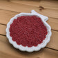 Edible Red Pearl Sugar Sprinkles Candy 2mm Mini Pearls Cake Decorations Cupcake Toppers Cookie Decorating Perfect for Wedding Pa