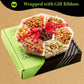 Nut Cravings Gourmet Collection - Rosh Hashana & Shana Tova Mixed Nuts Gift Basket + Heart Ribbon (7 Assortments) Arrangement Pl