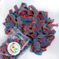 All Color Sour Gummy Belts (Blazpberry Red & Blue Raspberry, 2 Lb)