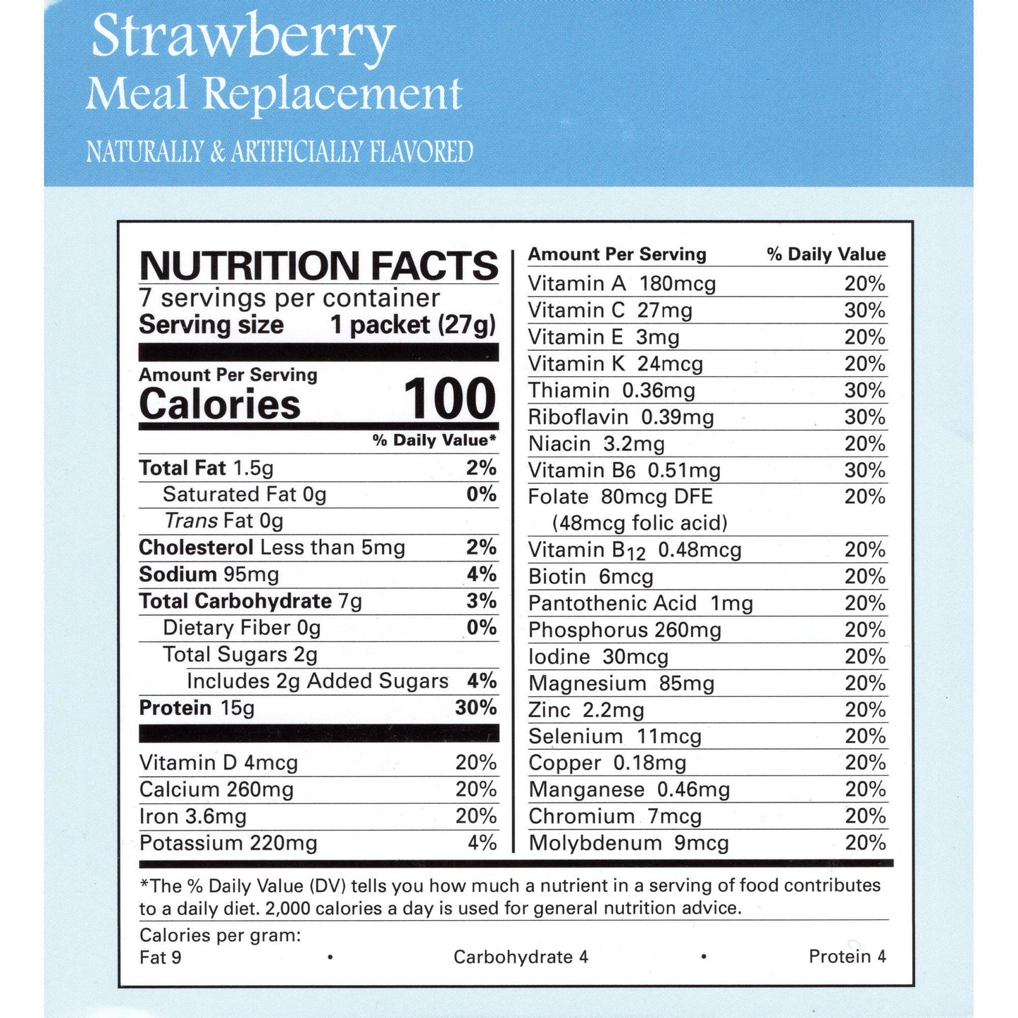 Weight Loss Systems Strawberry Pudding and Shake - Aspartame Free, High Protein, Low Calorie, Low Fat, Low Carb (7/Box)