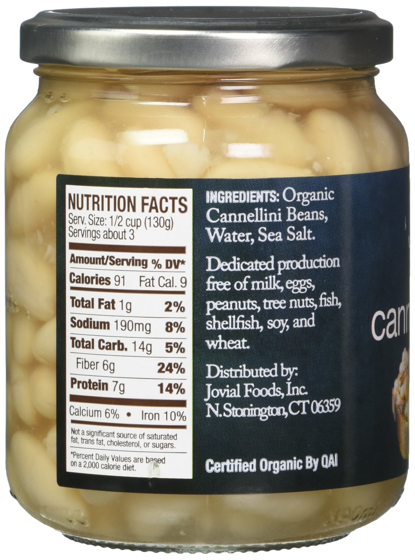 Jovial Organic Cannellini Beans, 13 Oz