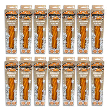 Microwave Popcorn on the Cob - Pops off the Cob | Poppin Cobs Popcorn | Single Pack Case (14 Count) | Single Ingredient | Glute
