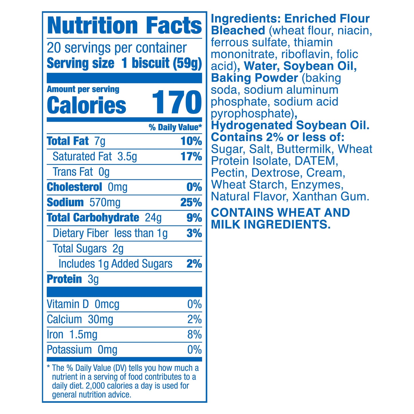 Pillsbury Grands! Southern Style Frozen Breakfast Biscuits, Value Pack, 20 ct., 41.6 oz