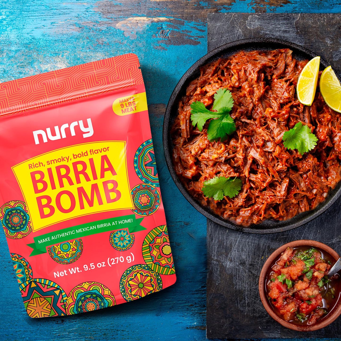 Birria   Balls - Authentic Mexican Spice Birria Mix for a Rich  Smoky  Bold Flavor Experience - 2 Birria  s Per Pack - Cooks up to 9 lbs (4 kg) Meat - Just Add Water And Meat of Your Choice