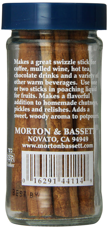 Morton & Bassett Cinnamon Sticks, 1.1-Ounce Jar, Pack of 1