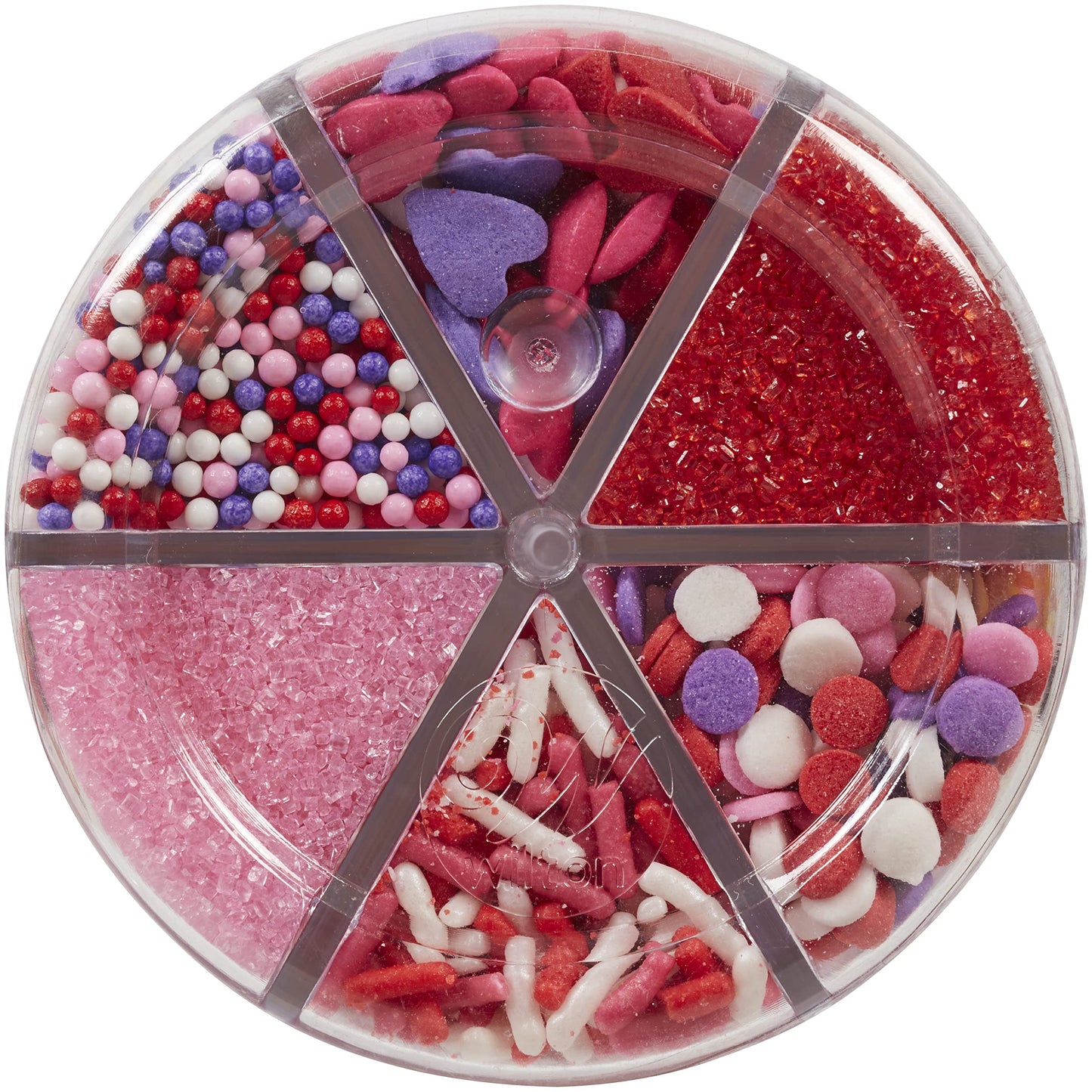 Wilton 6-Cell Happy Valentines Day Sprinkles Mix, 6.6 Oz. (Pack Of 1)