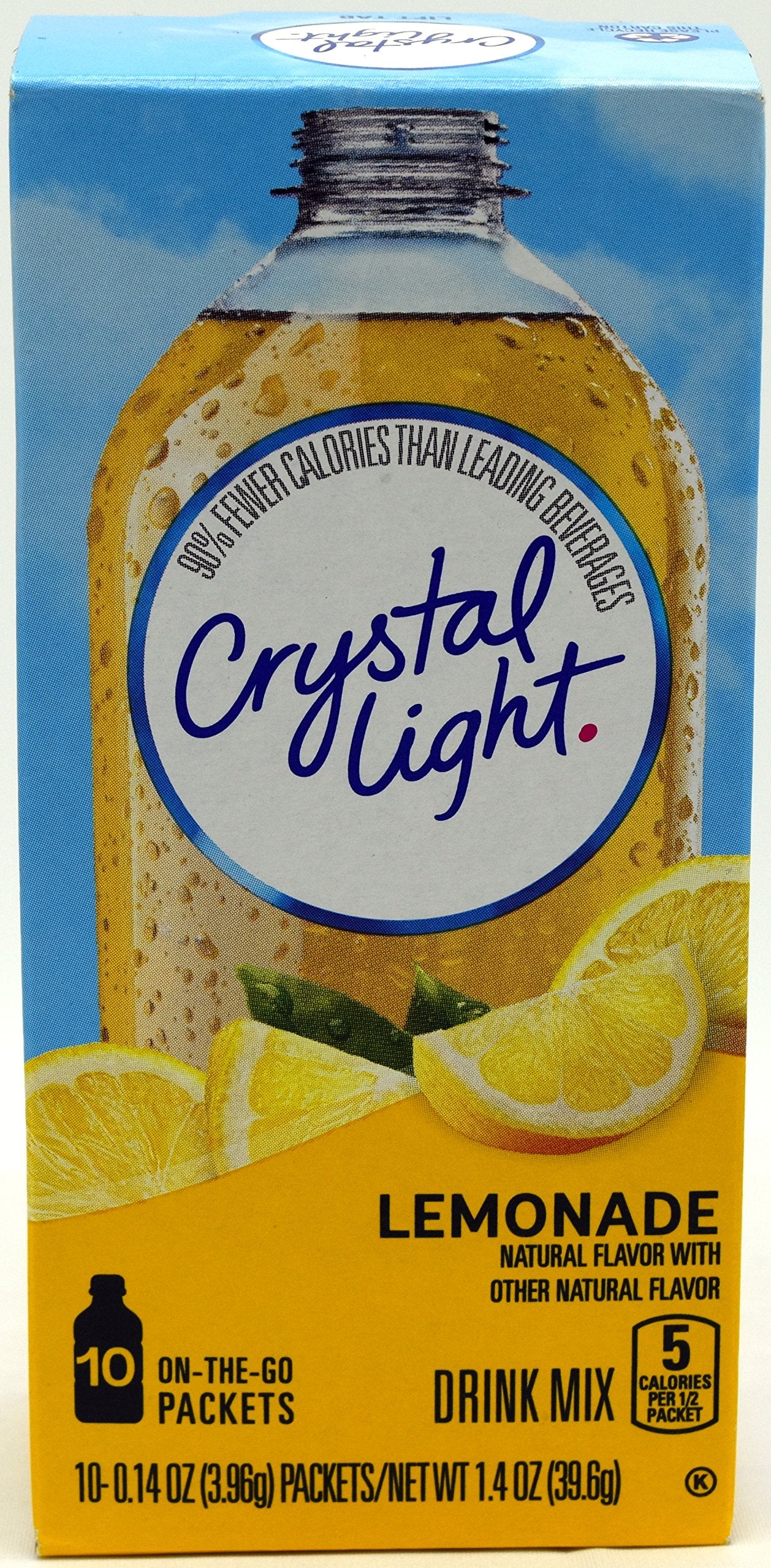 Crystal Light On The Go Natural Lemonade Drink Mix  10-Packet Box (Pack Of 7)