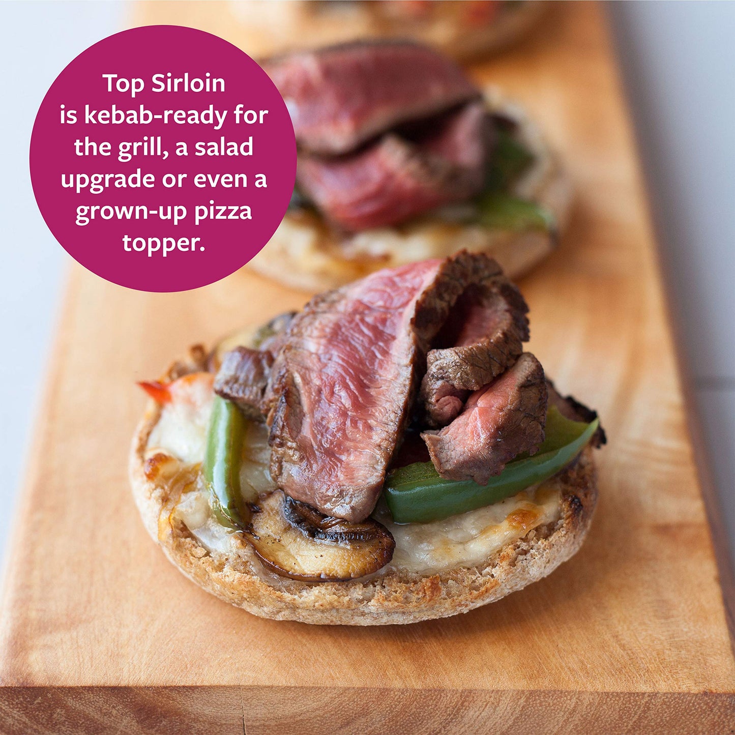Pre, Beef Top Sirloin Steak, Grass-Fed, Pasture-Raised | 0.5 lbs.